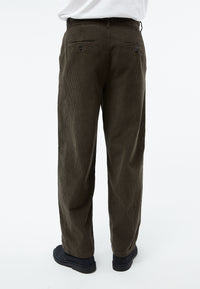 Givn Berlin Kordhose GBKLAAS aus Bio-Baumwolle mit weitem Bein Trousers Dark Olive (Cord)
