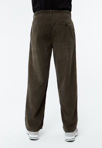 Givn Berlin Kordhose GBKLAAS aus Bio-Baumwolle mit weitem Bein Trousers Dark Olive (Cord)