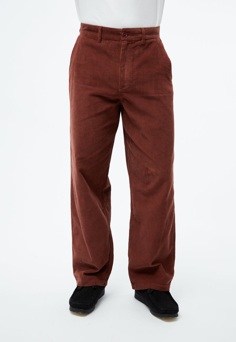 Givn Berlin Kordhose GBKLAAS aus Bio-Baumwolle mit weitem Bein Trousers Intense Rust (Cord)