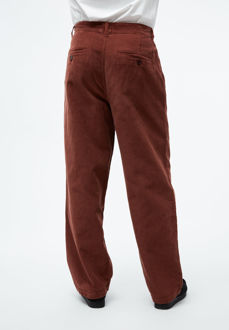 Givn Berlin Kordhose GBKLAAS aus Bio-Baumwolle mit weitem Bein Trousers Intense Rust (Cord)