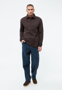 Givn Berlin Kordhose GBKLAAS aus Bio-Baumwolle mit weitem Bein Trousers Midnight Blue (Cord)