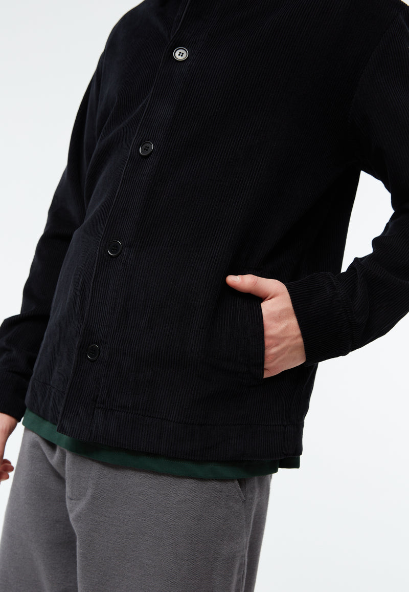 Givn Berlin Kordjacke GBHUNTER aus Bio-Baumwolle Jacket Black (Cord)