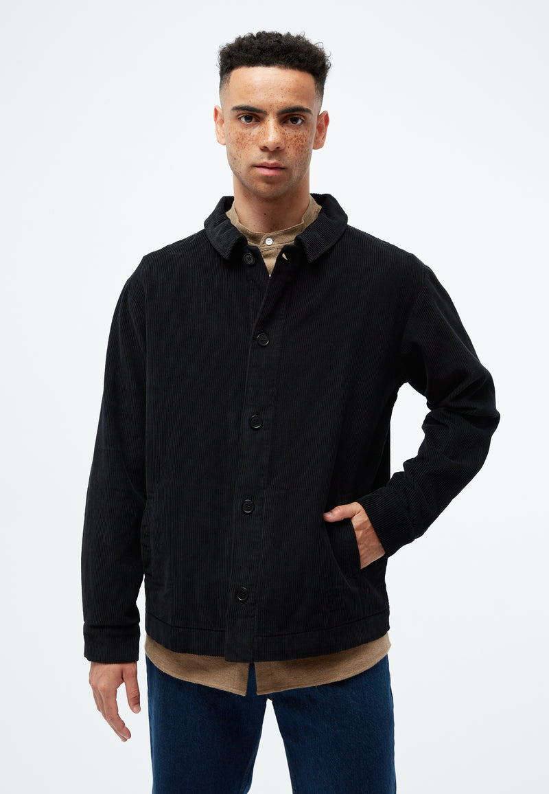 Givn Berlin Kordjacke GBHUNTER aus Bio-Baumwolle Jacket Black (Cord)