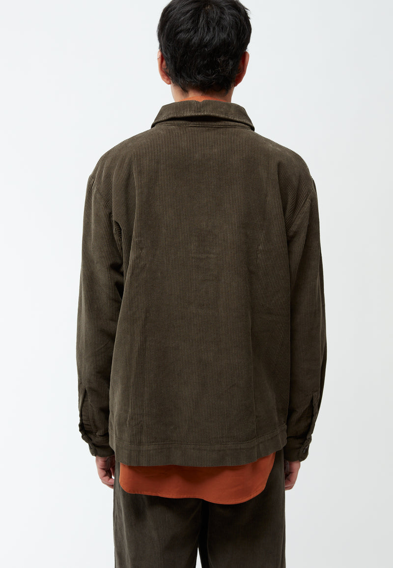Givn Berlin Kordjacke GBHUNTER aus Bio-Baumwolle Jacket Dark Olive (Cord)