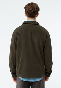Givn Berlin Kordjacke GBHUNTER aus Bio-Baumwolle Jacket Dark Olive (Cord)