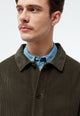 Givn Berlin Kordjacke GBHUNTER aus Bio-Baumwolle Jacket Dark Olive (Cord)
