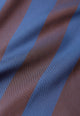 Givn Berlin Kurzarmbluse GBSARAH aus LENZING™ ECOVERO™ Blouse Blazing Blue / Chocolate Brown (Stripes)