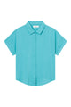 Givn Berlin Kurzarmbluse GBSARAH aus LENZING™ ECOVERO™ Blouse Amalfi Green