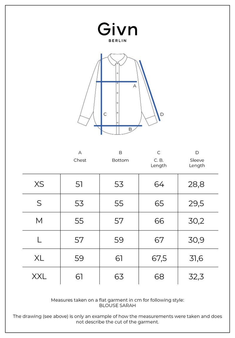 Givn Berlin Kurzarmbluse GBSARAH aus LENZING™ ECOVERO™ Blouse Amalfi Green