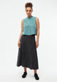 Givn Berlin Kurzarmbluse GBXENIA aus TENCEL™ mit Peach-Effekt Blouse Graphite Green (Tencel)