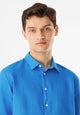 Givn Berlin Kurzarmhemd GBDYLAN aus Leinen Buttoned Shirt French Blue (Linen)