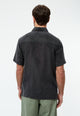 Givn Berlin Kurzarmhemd GBKODA aus TENCEL™ mit Peach-Effekt Buttoned Shirt Black (Tencel)