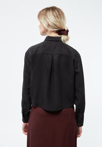 Givn Berlin Kurze Bluse GBSAVANNAH aus TENCEL™ Blouse Black (Tencel)