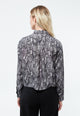 Givn Berlin Kurze Bluse GBSAVANNAH aus TENCEL™ Blouse Black / Grey (Snake)