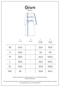 Givn Berlin Kurzes Kleid GBMABEL aus Leinen Dress Blazing Blue (Linen)