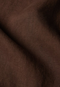 Givn Berlin Langarmhemd GBWES aus Leinen Buttoned Shirt Chocolate Brown (Linen)