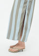 Givn Berlin Langes Kleid GBLOTTA aus LENZING™ ECOVERO™ Dress Ice Water Blue / Faded Olive (Stripes)