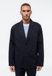 Givn Berlin Leichte Jacke GBJASPER aus Bio-Baumwolle Blazer Midnight Blue