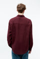 Givn Berlin Leinenhemd GBJOHN relaxed Buttoned Shirt Burgundy (Linen)