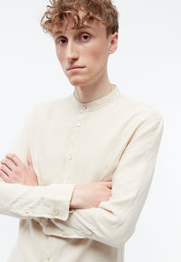 Givn Berlin Hemd GBWES regular aus Leinen mit Stehkragen Buttoned Shirt Beige (Linen)