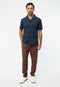 Givn Berlin Leinenhose GBERIC mit Tunnelzug Trousers Chocolate Brown (Linen)