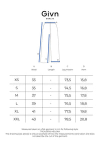 Givn Berlin Leinenhose GBHELENA mit elastischem Bund Trousers Light Taupe / Black (Structure)