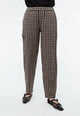 Givn Berlin Leinenhose GBHELENA mit elastischem Bund Trousers Light Taupe / Black (Structure)