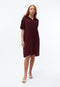 Givn Berlin Leinenkleid GBELAINE mit Polokragen Dress Burgundy (Linen)