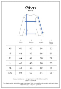 Givn Berlin Longsleeve GBMIMI aus TENCEL™ mit tiefem Rückenausschnitt Longsleeve Burned Brown (Tencel)