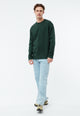 Givn Berlin Longsleeve GBPITTIE Heavyweight aus Bio-Baumwolle Longsleeve Bottle Green