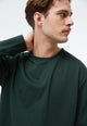 Givn Berlin Longsleeve GBPITTIE Heavyweight aus Bio-Baumwolle Longsleeve Bottle Green