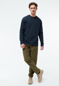 Givn Berlin Longsleeve GBPITTIE Heavyweight aus Bio-Baumwolle Longsleeve Midnight Blue