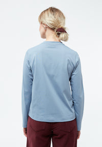 Givn Berlin Longsleeve GBROSALIE aus Bio-Baumwolle Longsleeve Frosty Blue