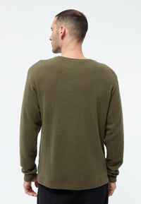Givn Berlin Longsleeve GBTORBEN aus recycelter Baumwolle Sweater Dark Olive