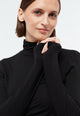 Givn Berlin Longsleeve GBVIDA aus TENCEL™ mit Rollkragen Longsleeve Black (Tencel)