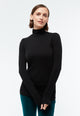 Givn Berlin Longsleeve GBVIDA aus TENCEL™ mit Rollkragen Longsleeve Black (Tencel)