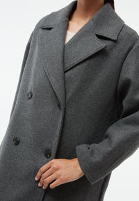 Givn Berlin Mantel GBANOUK aus recycelter Wolle Jacket Steel Grey