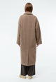Givn Berlin Mantel  GBMINOU aus recyceltem Wollgemisch Jacket Dark Beige