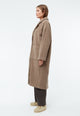 Givn Berlin Mantel  GBMINOU aus recyceltem Wollgemisch Jacket Dark Beige