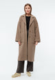 Givn Berlin Mantel  GBMINOU aus recyceltem Wollgemisch Jacket Dark Beige