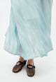 Givn Berlin Maxi-Kleid GBROXIE aus TENCEL™ mit Peach-Effekt Dress Graphite Green / English Violet (Blurry)