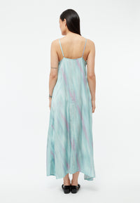 Givn Berlin Maxi-Kleid GBROXIE aus TENCEL™ mit Peach-Effekt Dress Graphite Green / English Violet (Blurry)