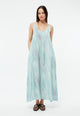 Givn Berlin Maxi-Kleid GBROXIE aus TENCEL™ mit Peach-Effekt Dress Graphite Green / English Violet (Blurry)