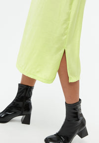 Givn Berlin Midirock GBTINA aus TENCEL™ Skirt Lime Green (Tencel)
