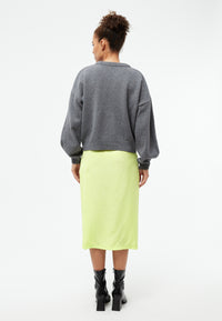 Givn Berlin Midirock GBTINA aus TENCEL™ Skirt Lime Green (Tencel)