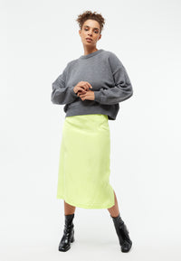 Givn Berlin Midirock GBTINA aus TENCEL™ Skirt Lime Green (Tencel)