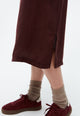Givn Berlin Midirock GBTINA aus TENCEL™ Skirt Wine Red (Tencel)