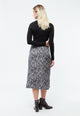 Givn Berlin Midirock GBTINA aus TENCEL™ Skirt Black / Grey (Snake)