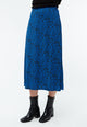 Givn Berlin Midirock GBVANA aus LENZING™ ECOVERO™ Skirt Black / Electric Blue (Tiger)