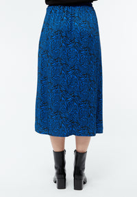 Givn Berlin Midirock GBVANA aus LENZING™ ECOVERO™ Skirt Black / Electric Blue (Tiger)